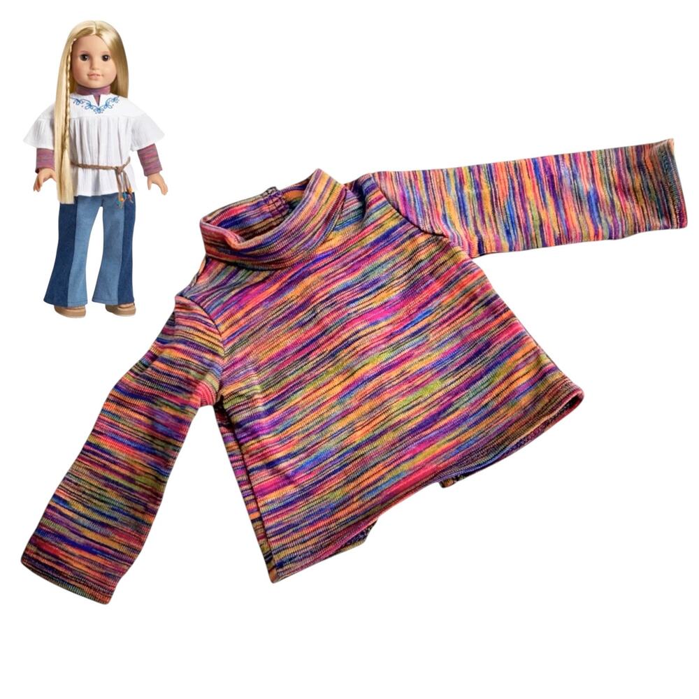 American Girl Doll Julie Meet Shirt Turtleneck 1st Ed Meet Outfit Top Accessory